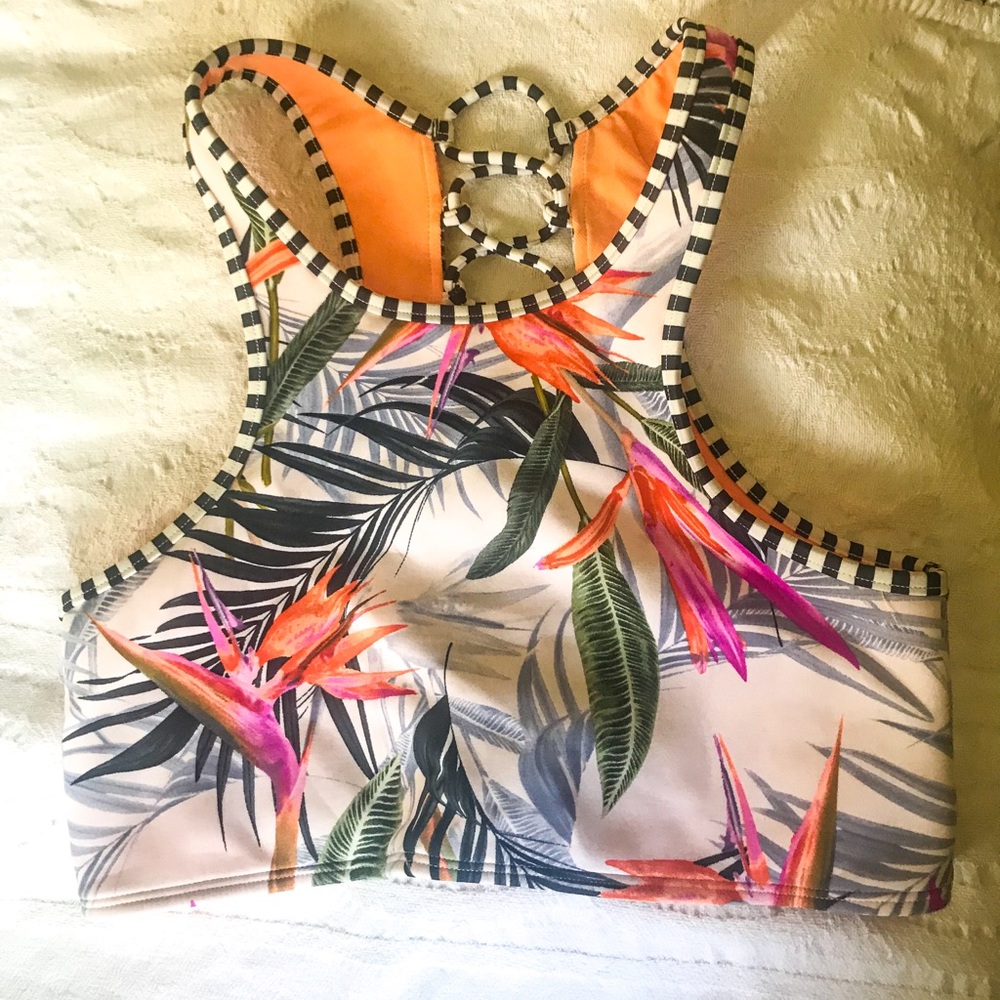 Body Glove Tropical Print Swim Top
